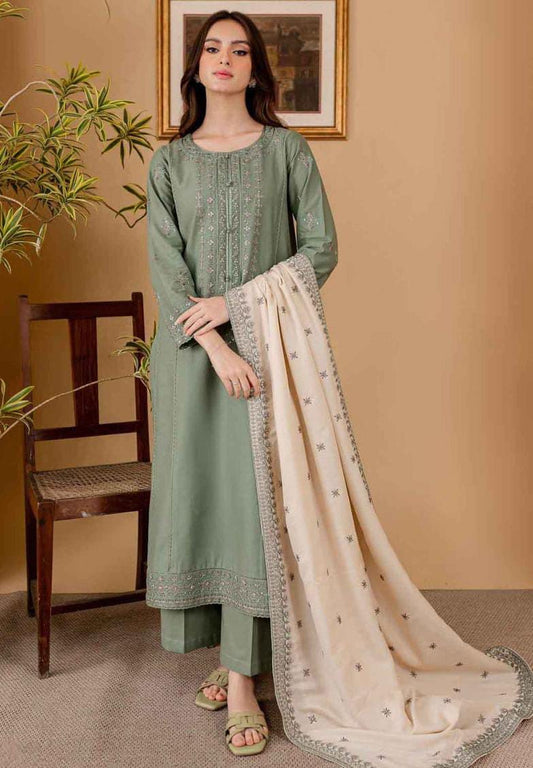 WINTER COLLECTION DHANAK EMBROIDERY 3PC