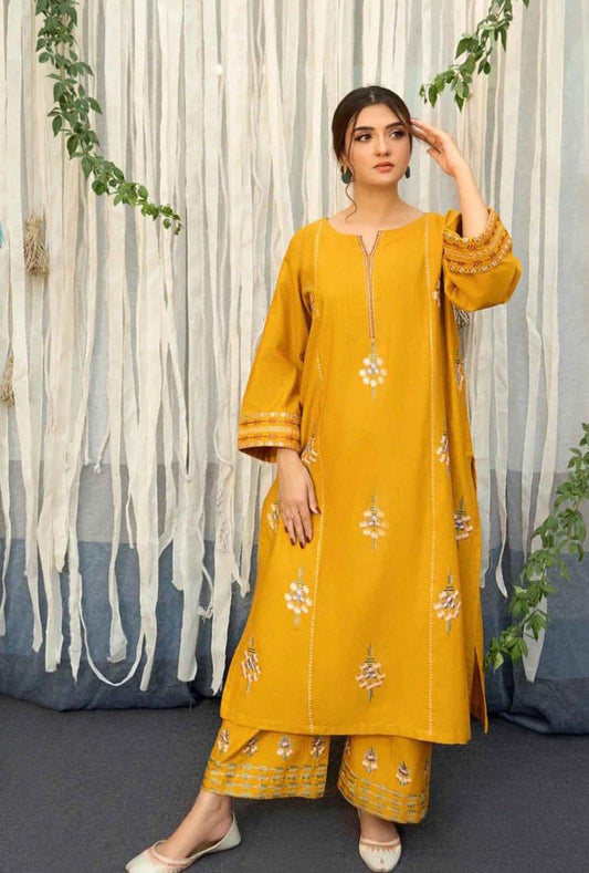 WINTER COLLECTION DHANAK EMBROIDERY 3PC