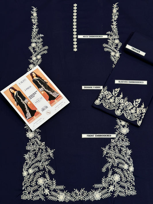 WINTER COLLECTION DHANAK EMBROIDERY 2PC