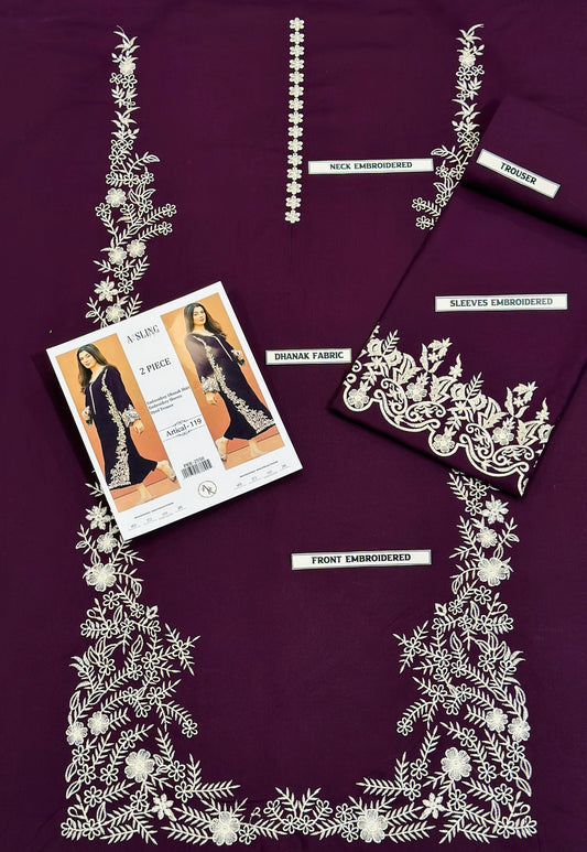 WINTER COLLECTION EMBROIDERY 2PC