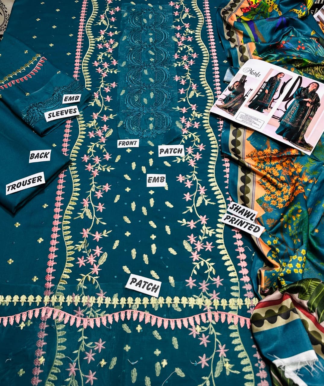 Winter Embroidery Collection 3pc