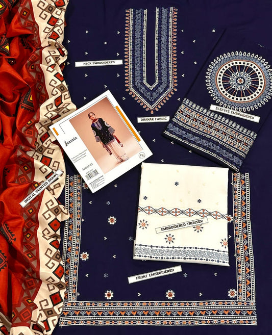 3 Pc Winter Emboridary Collection