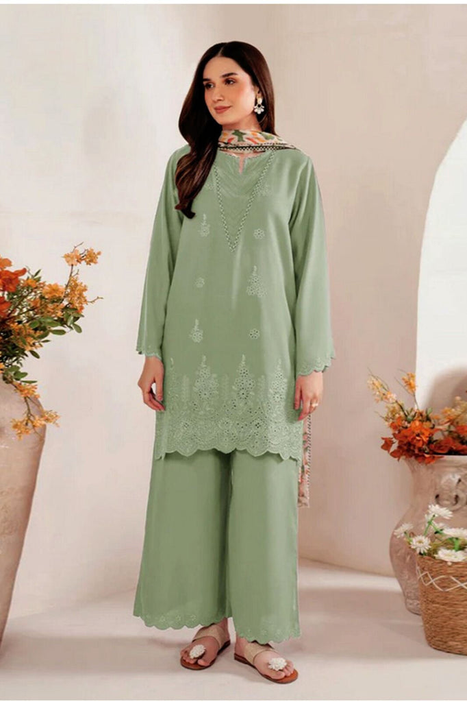 WINTER COLLECTION DHANAK EMBROIDERY 3PC