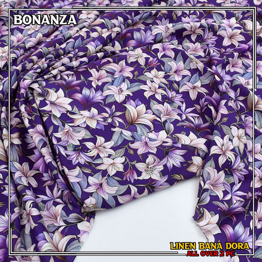 Linen Bana Dora Allover 2 PC