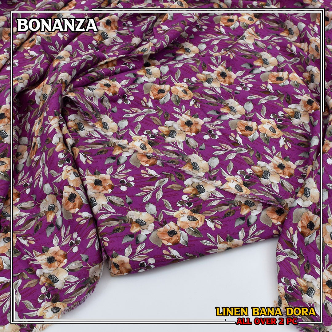 Linen Bana Dora Allover 2 PC 104