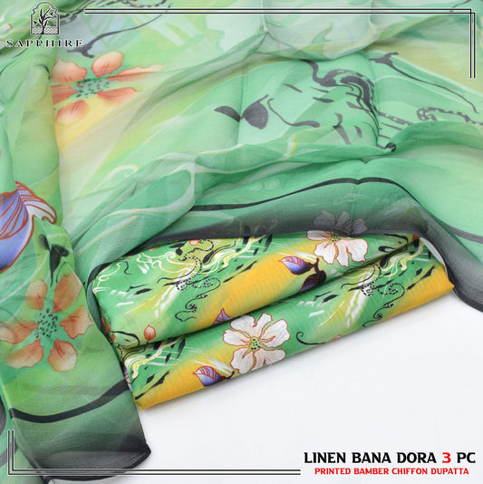 BANA DORA LILEN 3PC CHAFOON DUPATA