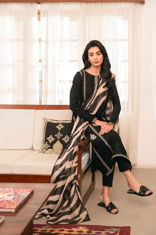 WINTER COLLECTION DHANAK EMBROIDERY 3PC