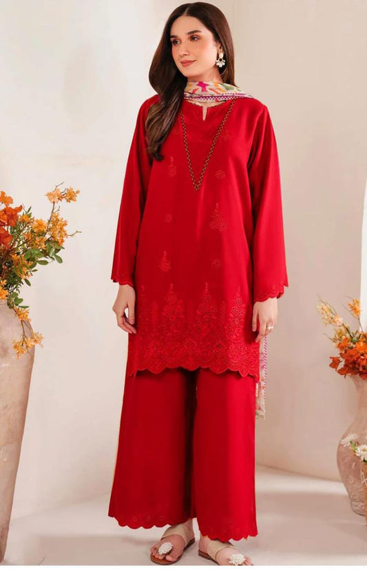 WINTER COLLECTION DHANAK EMBROIDERY 3PC