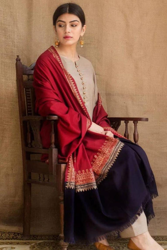 WINTER COLLECTION DHANAK EMBROIDERY 3PC