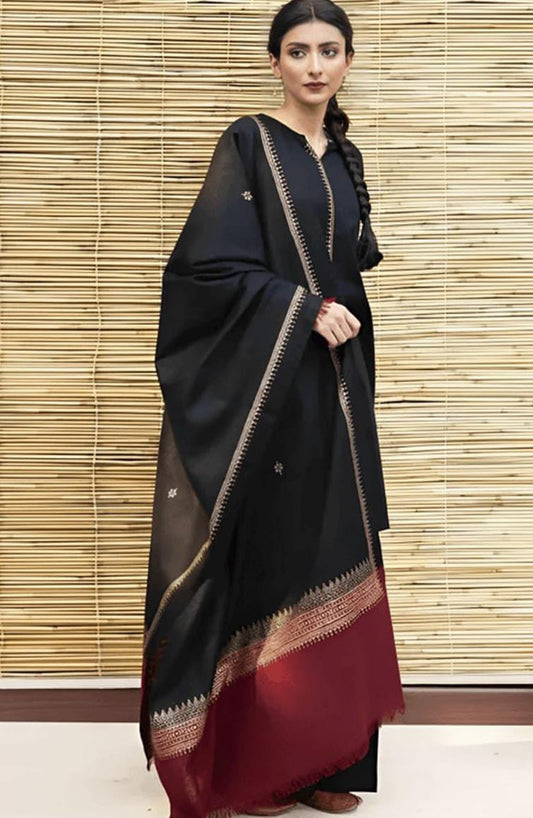 WINTER COLLECTION DHANAK EMBROIDERY 3PC