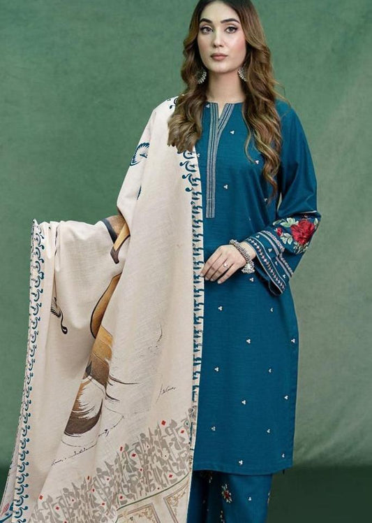 WINTER COLLECTION DHANAK EMBROIDERY 3PC