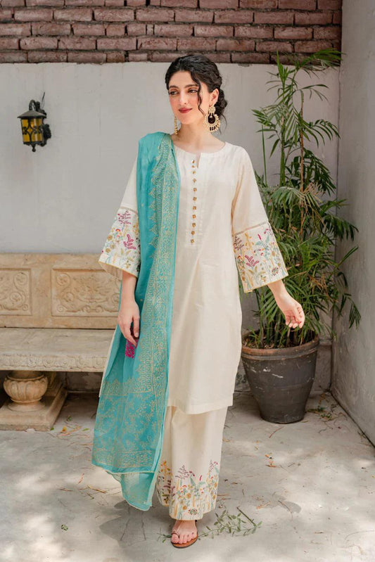 WINTER COLLECTION DHANAK EMBROIDERY 3PC
