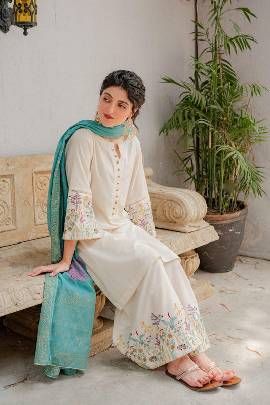 WINTER COLLECTION DHANAK EMBROIDERY 3PC