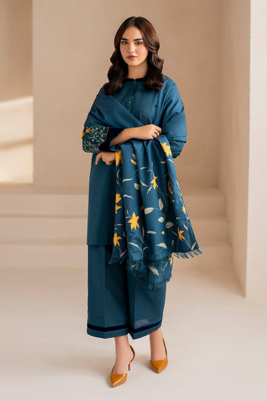 WINTER COLLECTION DHANAK EMBROIDERY 3PC