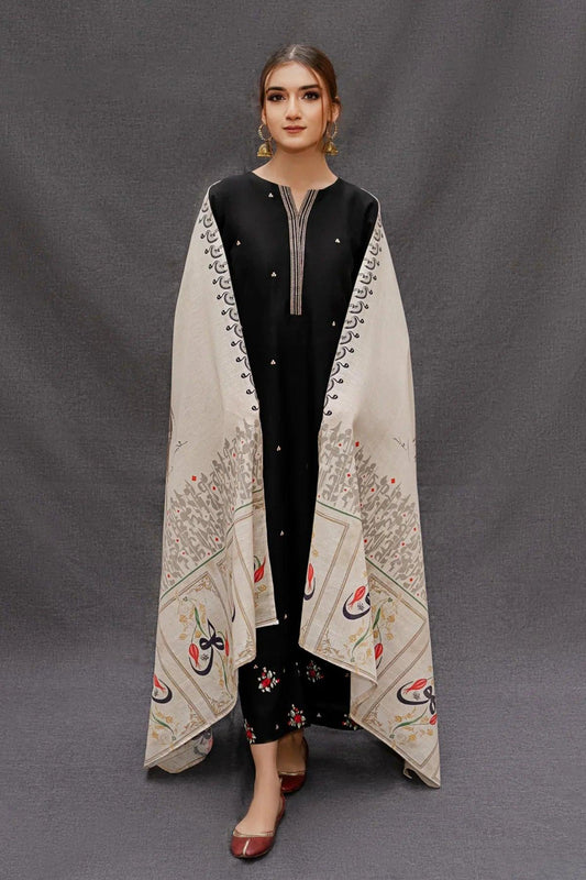 WINTER COLLECTION DHANAK EMBROIDERY 3PC