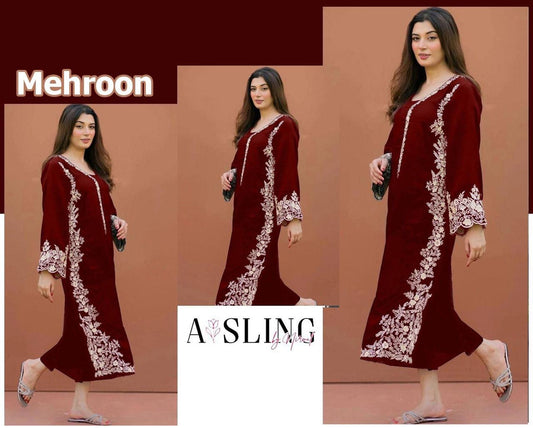 WINTER COLLECTION DHANAK EMBROIDERY 2PC