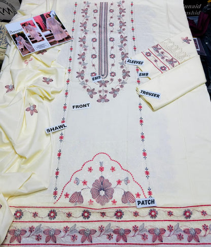 Winter Embroidery Collection 3pc