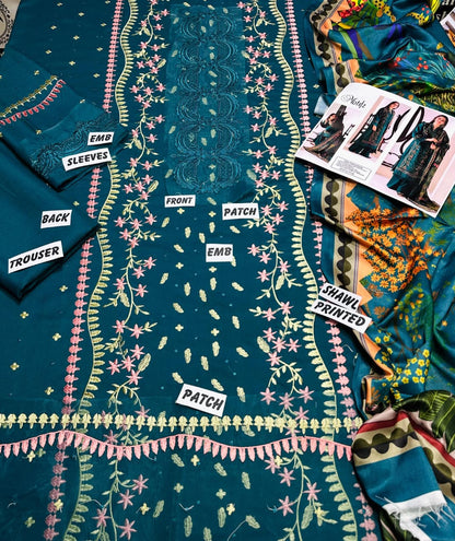 Winter Embroidery Collection 3pc