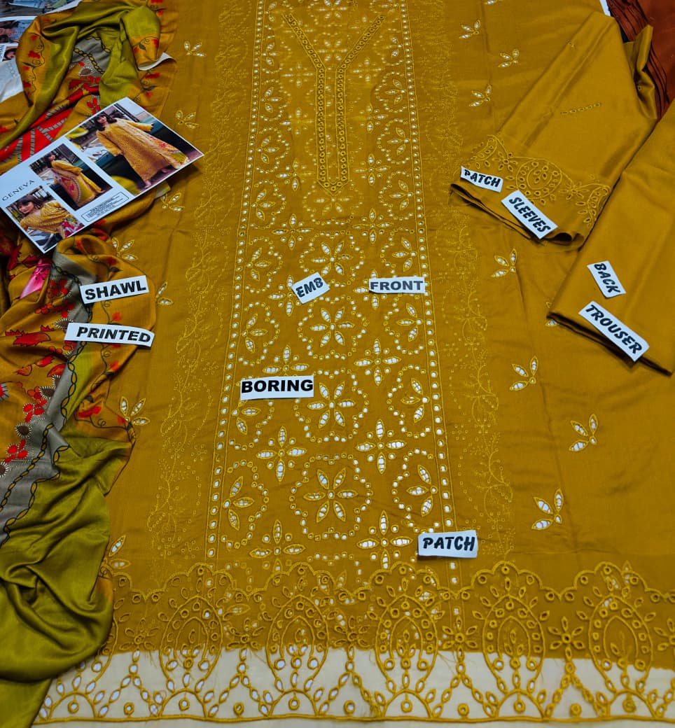 Winter Embroidery Collection 3pc