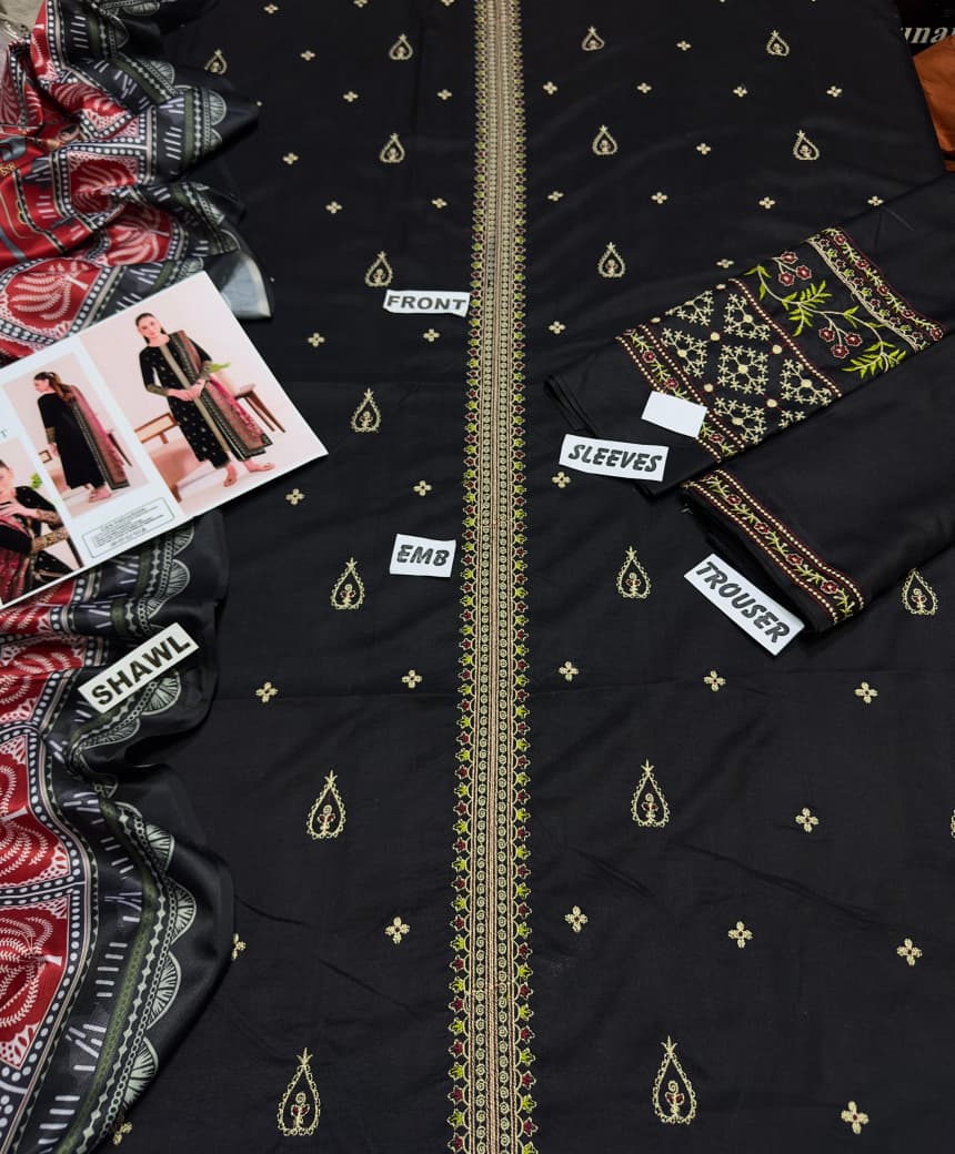 WINTER EMBROIDERY COLLECTION3PC