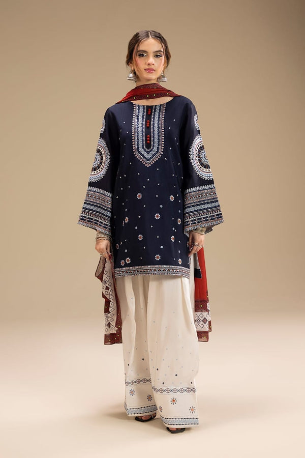 3 PC EMBROIDERED DHANAK