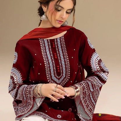Winter Embroidery Collection 3pc
