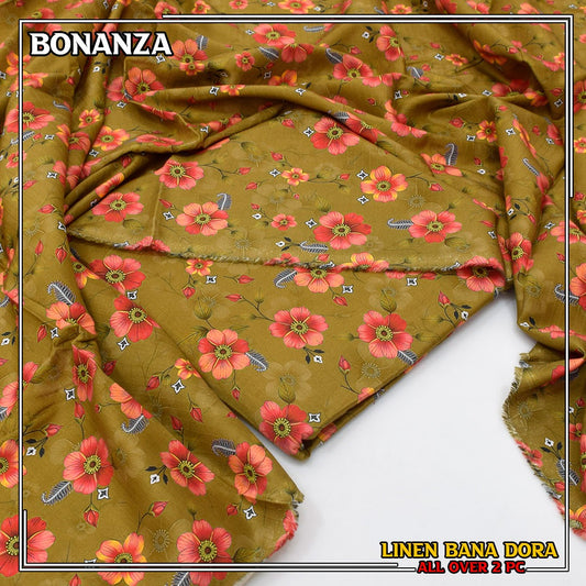 Linen Bana Dora Allover 2 PC 129