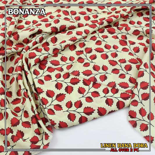 Linen Bana Dora Allover 2 PC 150