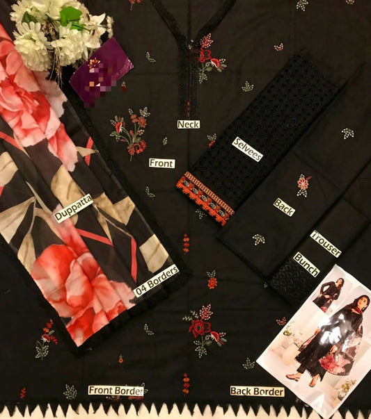 WINTER COLLECTION DHANAK EMBROIDERY 3PC