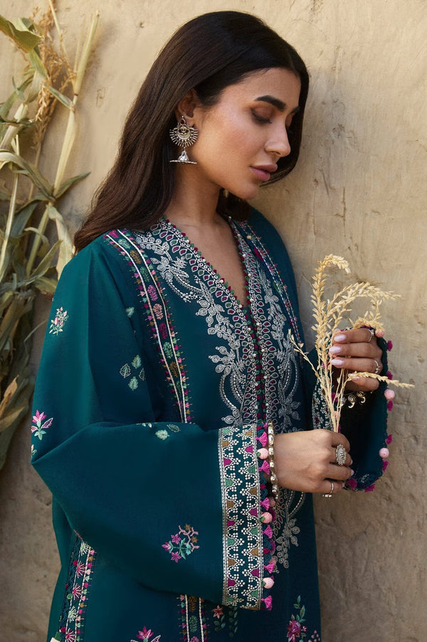 3 PC EMBROIDERED DHANAK - AB138