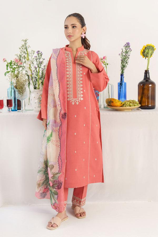 Winter Dhanak Embroidery 3pc