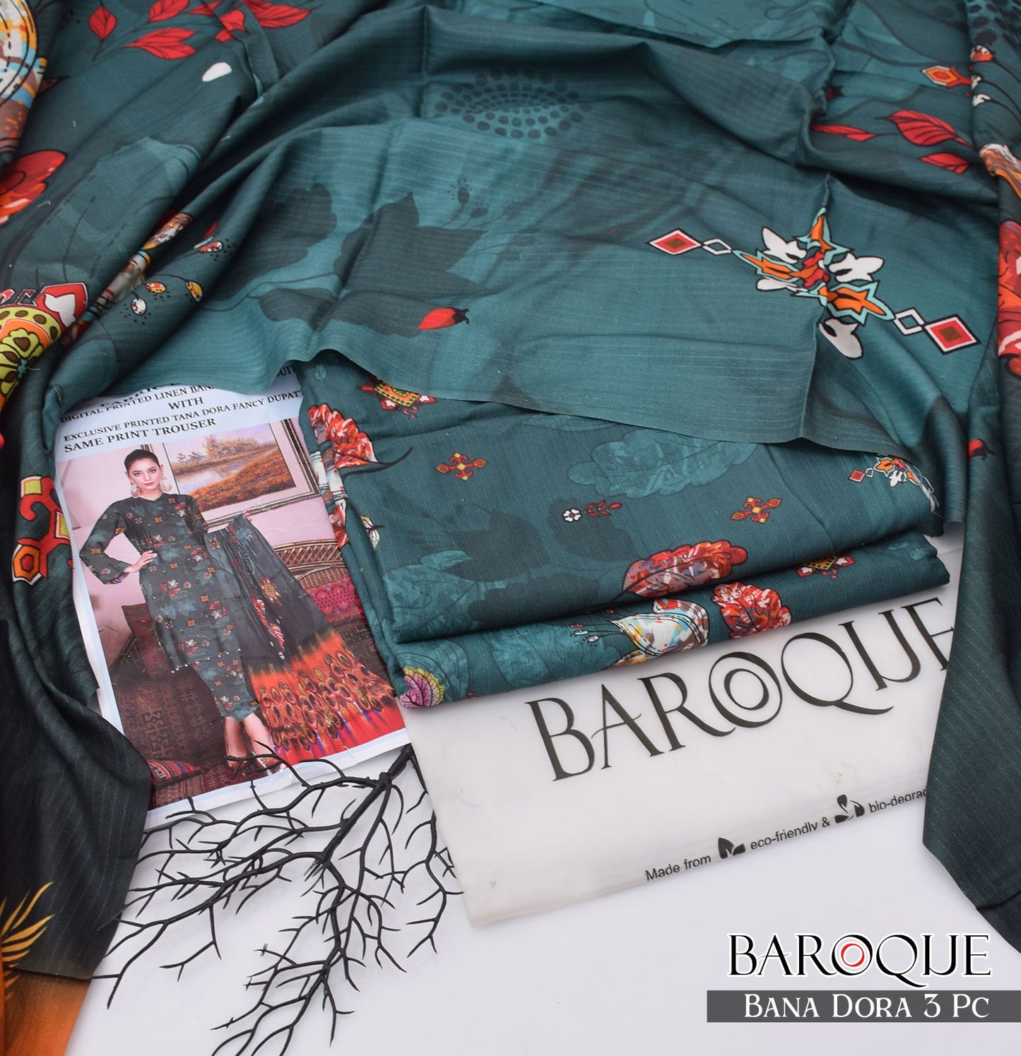 LIENEN ALLOVER 3PC PRINTED